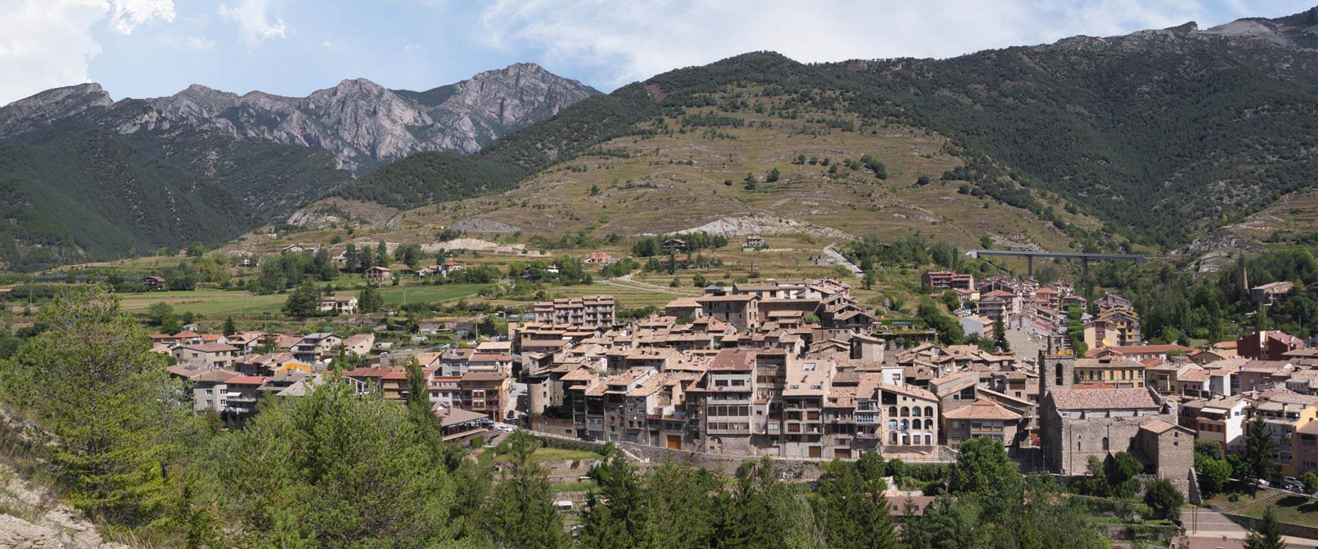 Vistas de Bagà, comarca del Berguedà